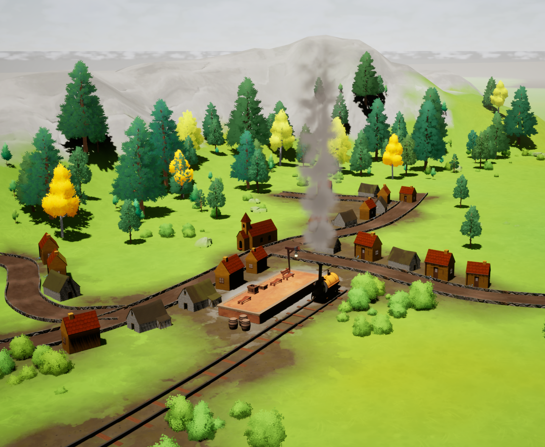 First "draft" of the PCG Town